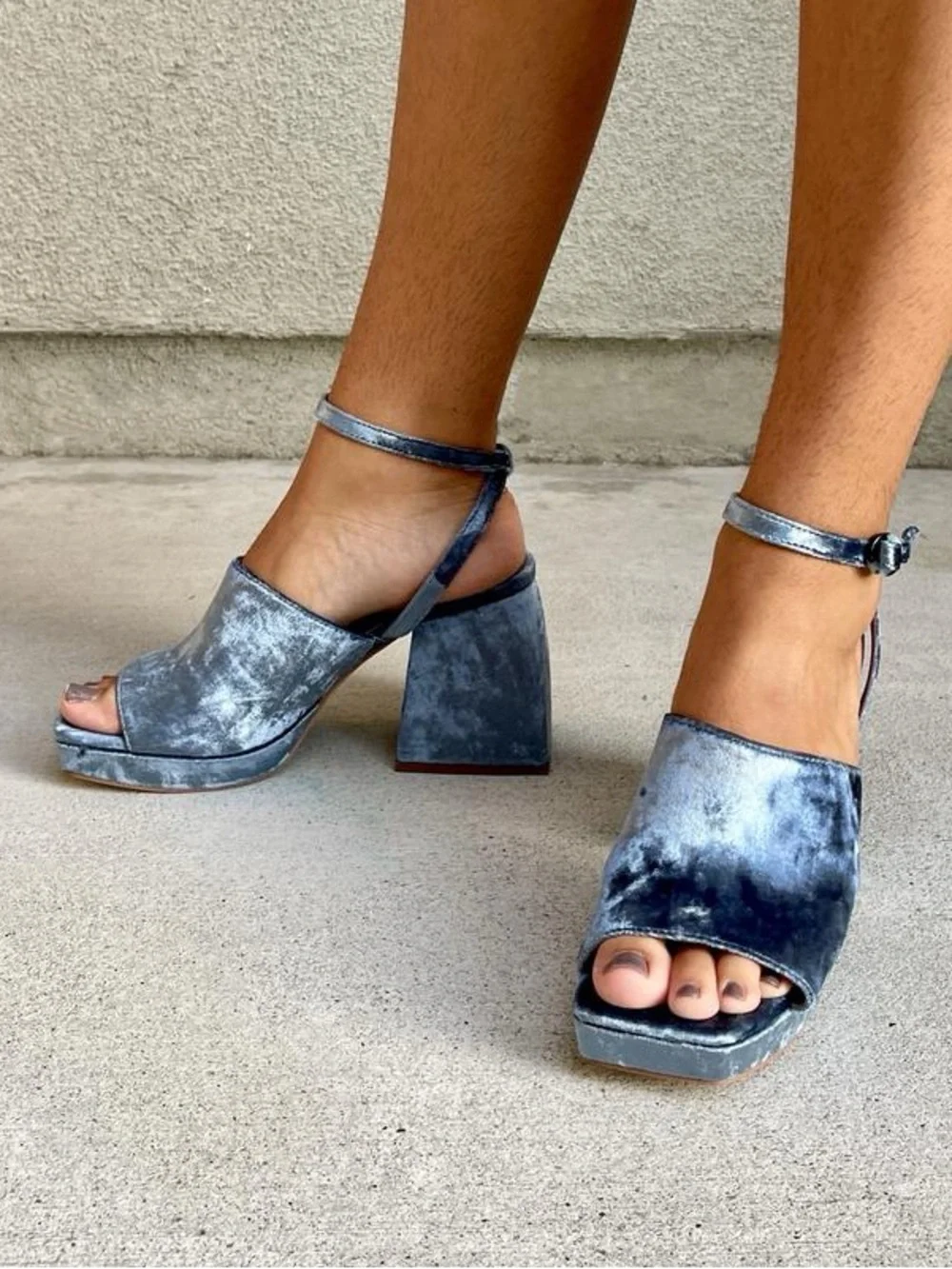 SAM EDELMAN Miranda Platforms - Deja Blue